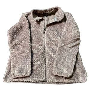Women's Plush Zip-Up Hoodie in Soft Mauve (R1)